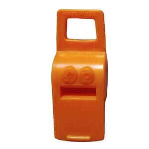 Vintage Fisher Price Orange Whistle Made in USA 1970 W/logo Classic preschool